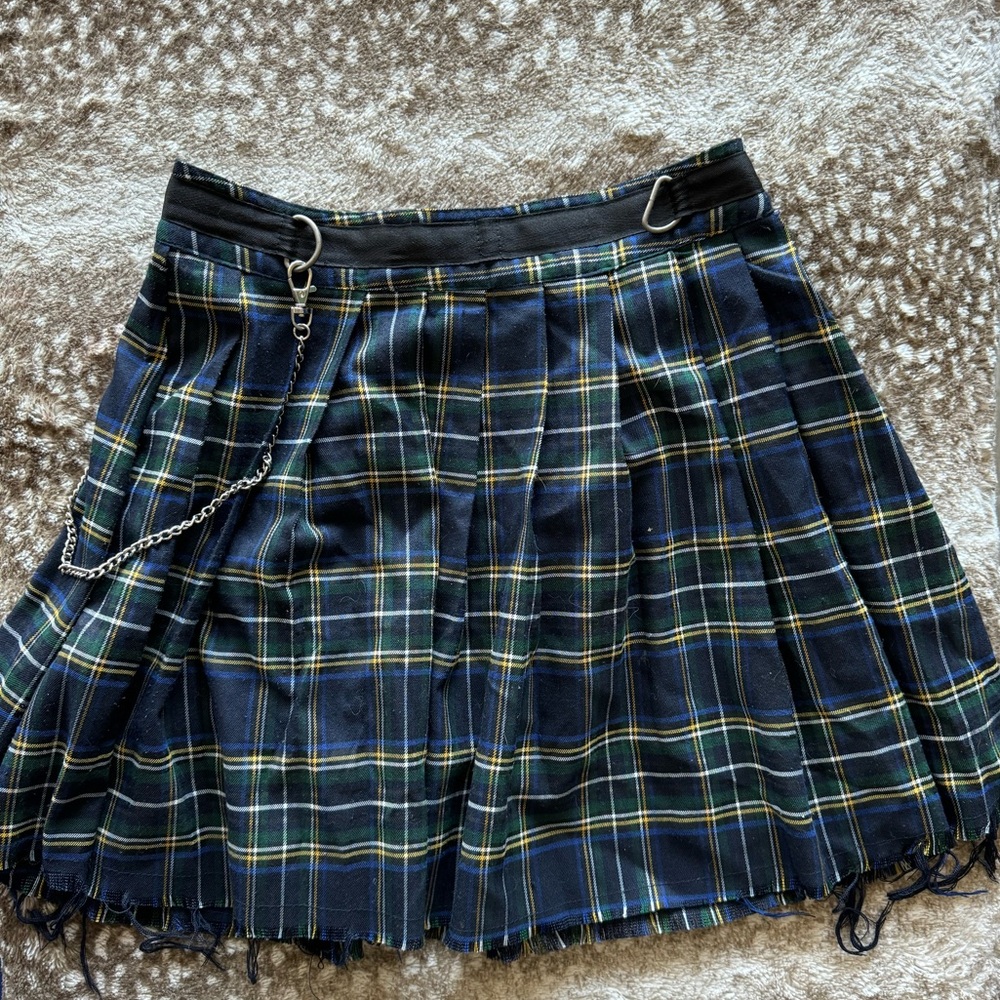 Dolls Kill current mood collab for the craft plaid skirt